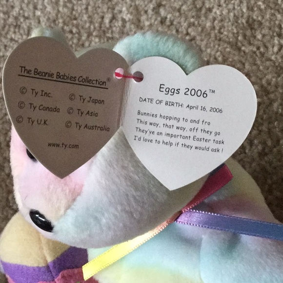 Ty Beanie Baby bear Eggs - Picture 3 of 4